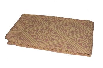 COUVRES LIT 240X260 CM 2.415 KG JAUNE ROSE COTTON