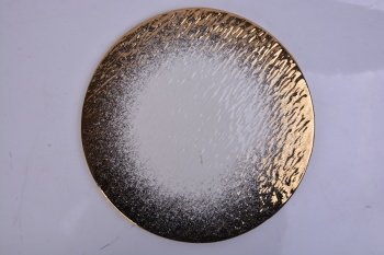 5805 PLAT 25,5CM 0,776KG DORE BLANC GRES