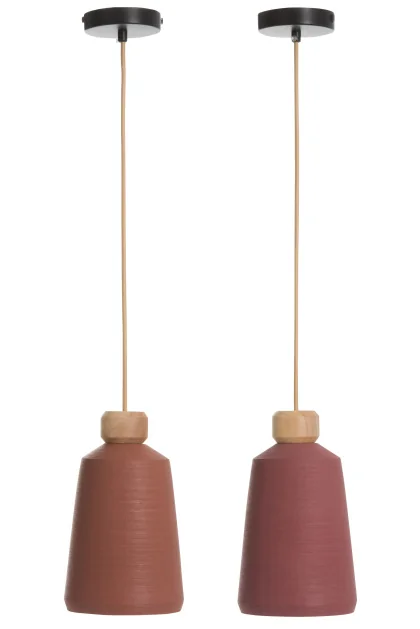 83835 HANGLAMP CONIC CEMENT MIX ASS2 14,8x14,8x27,2cm