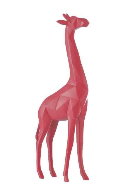 2363	GIRAFFE POLY PINK (13,2x6,5x39cm)