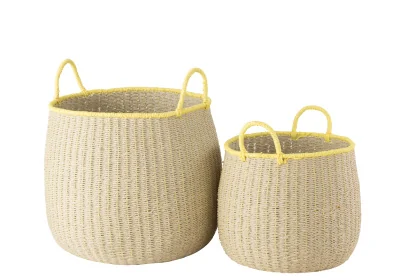 10644  48,5x47x44,5CM 0.827KG ECRU BAMBOU
