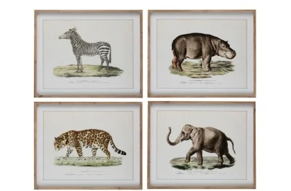 3535	FRAME SAFARI  40x30x2,8cm Hippopotame