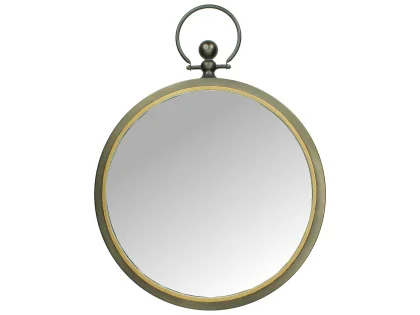 WER-5428	Mirror Metal Black 45.5x60x6cm