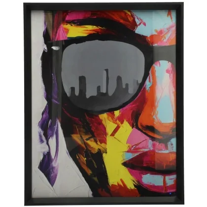 XET-7660Photo Frame Sunglasses Wood Multi 28x36cm