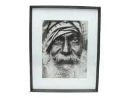 WER-5165 Photo Frame Wood Black 40x50cm