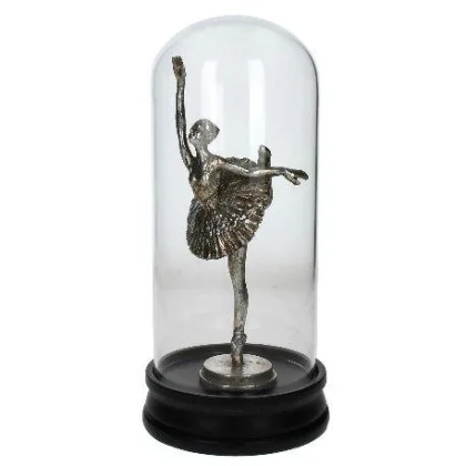 XET-5305  14x14x30cm 1.129KG ARGENTE POLYRESIN VERRE