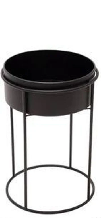XET-4522	PLANTER 66x45x45CM 3,500KG DORE NOIR METAL