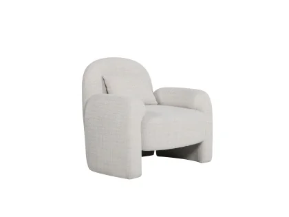 OOC-2285  CHAISE W93D78H80CM BEIGE TOILE