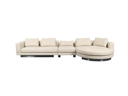 HF079-3 FAUTEUIL W247D106H67.5+W176D169H67.5+W76D42H40CM BEIGE