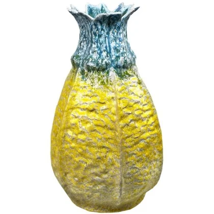 39221 VASE 32X51CM 5KG JAUNE VERT CERAMIQUE    CM2