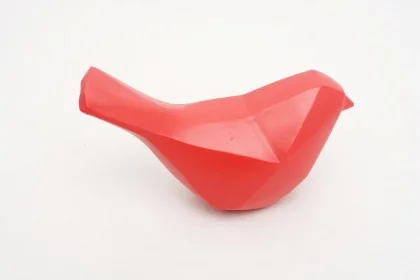 158060 14 X 8 X 7 CM 0.145 KG ROUGE RESINE